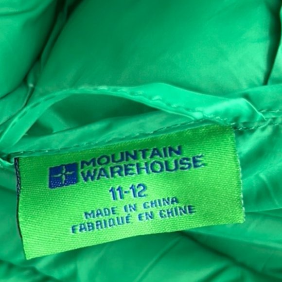 Boys 11-12 Mountain Warehouse Gray and Green Puffer Jacket - Picture 6 of 9